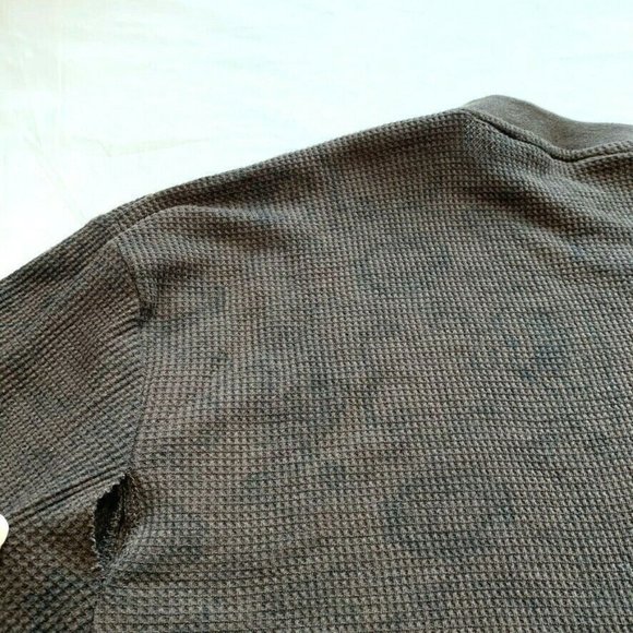 Kani Gold Waffle Knit Thermal Pullover Sweater Men XXL 2XL Crew Neck Long Sleeve - Picture 8 of 11